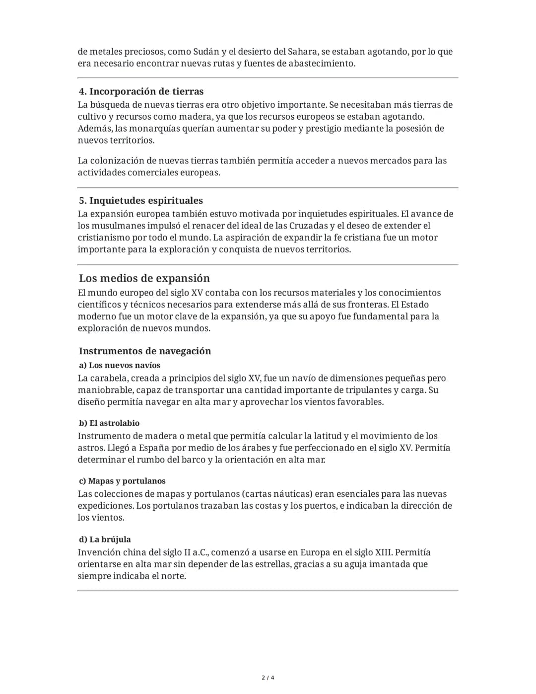 La expansión de una Europa en crecimiento
Introducción
Durante el siglo XV, Europa experimentó una profunda transformación económica, social
