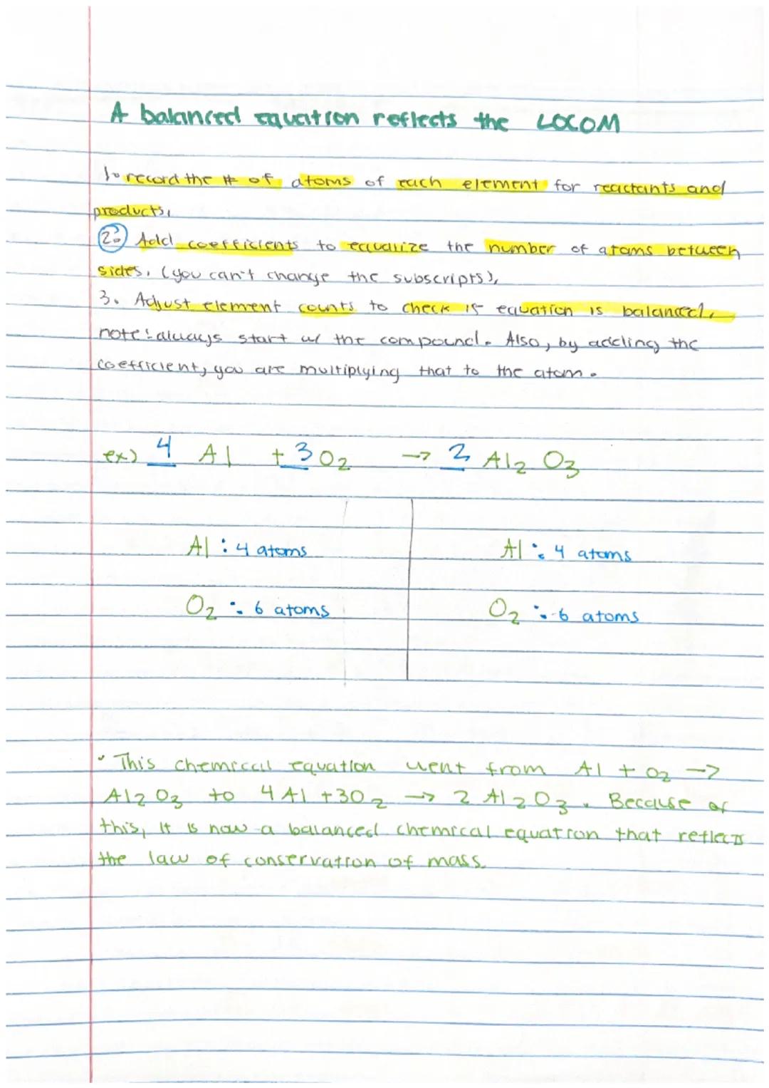 5.02 Balancing Chemical
Equations

Chemical reaction

described through

Chemical equatrons.

Show
must

amounts of
balanced
product
amounts