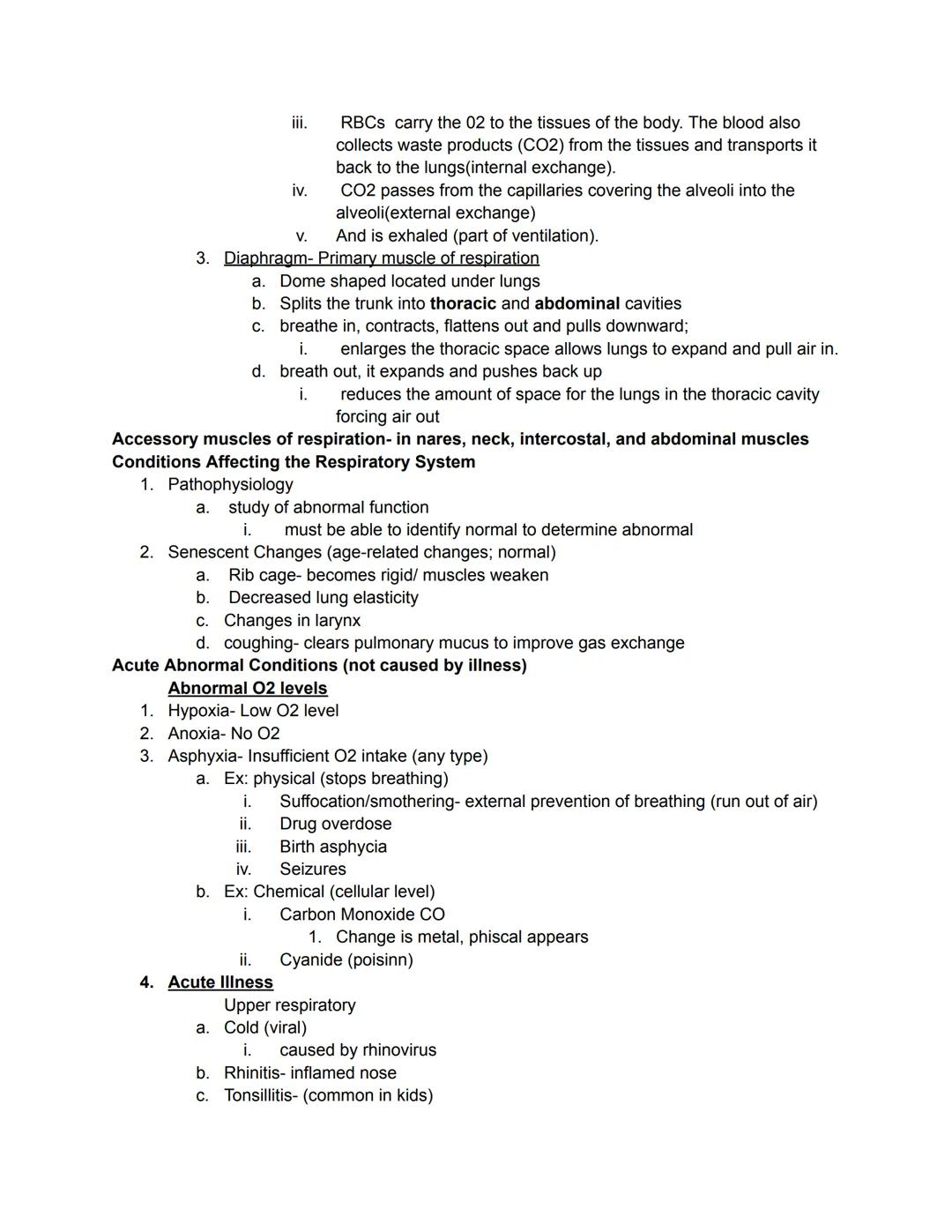 Objectives: to keep in mind
1) Label a diagram of the respiratory system
2) List 5 different functions of the nasal cavity
3) Identify the 3