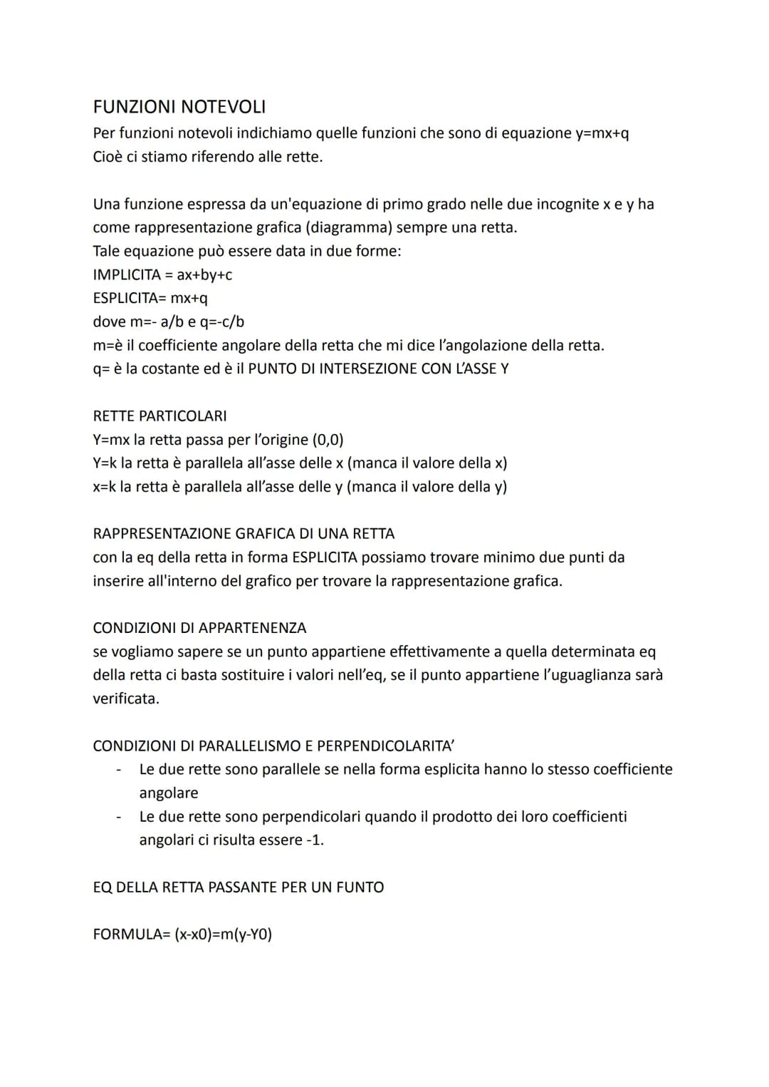 MATEMATICA FORMULE E REGOLE

Modulo 1: Funzione, dominio, codominio, funzioni notevoli
Modulo 2: rapporto incrementale e di derivata, studio