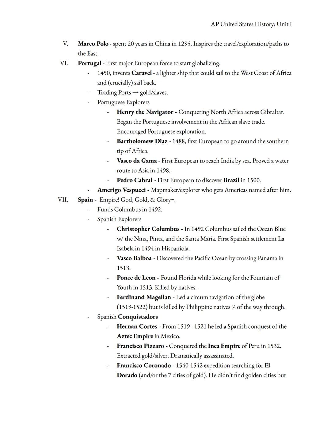 AP United States History; Unit I

APUSH Period I: 14911607

Age of Discovery: The European exploration of the Americas (1095-1500s)

Native 