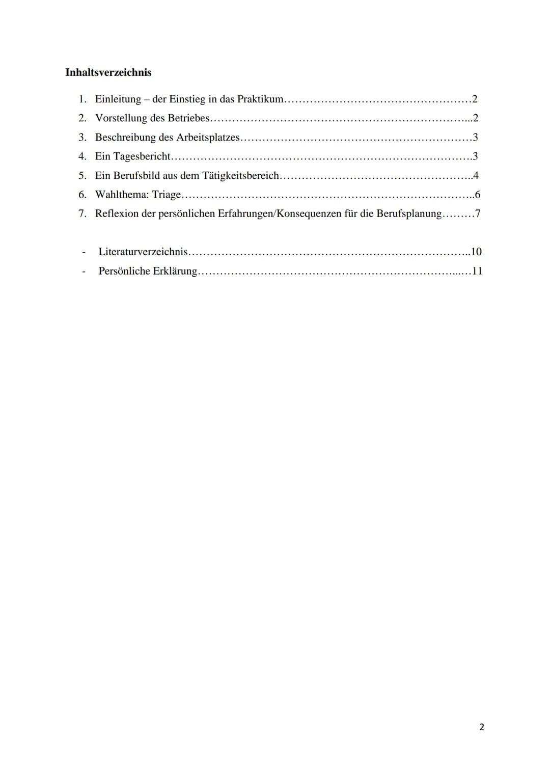 Praktikumsbericht

von S

im Krankenhaus

Zentrale Notaufnahme

im Zeitraum vom 05.06.2023 bis zum 16.06.2023

betreuende Lehrperson: Frau C