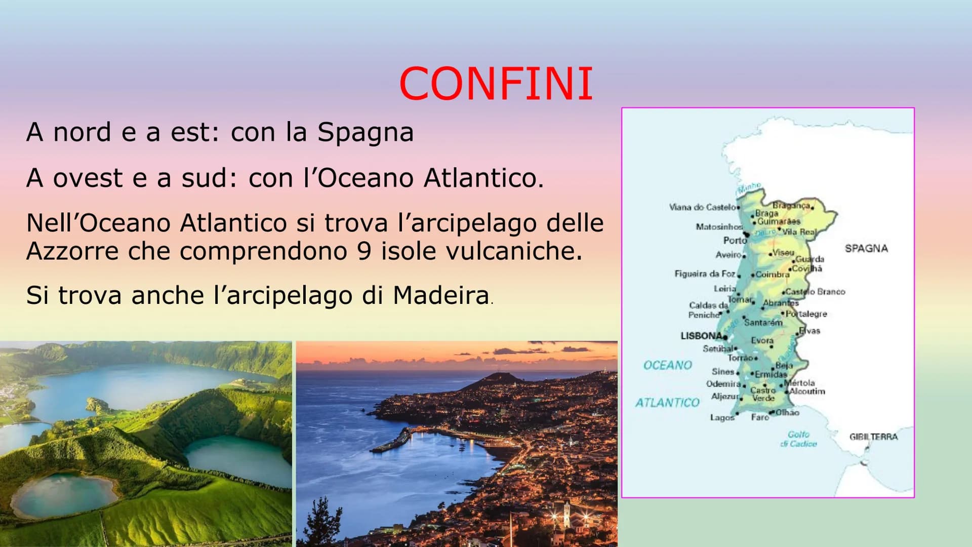# IL PORTOGALLO

SUPERFICIE: 92.212km²

POPOLAZIONE: 10,31 milioni di abitanti
(2020)

CAPITALE: Lisbona

FORMA DI GOVERNO: Repubblica
democ
