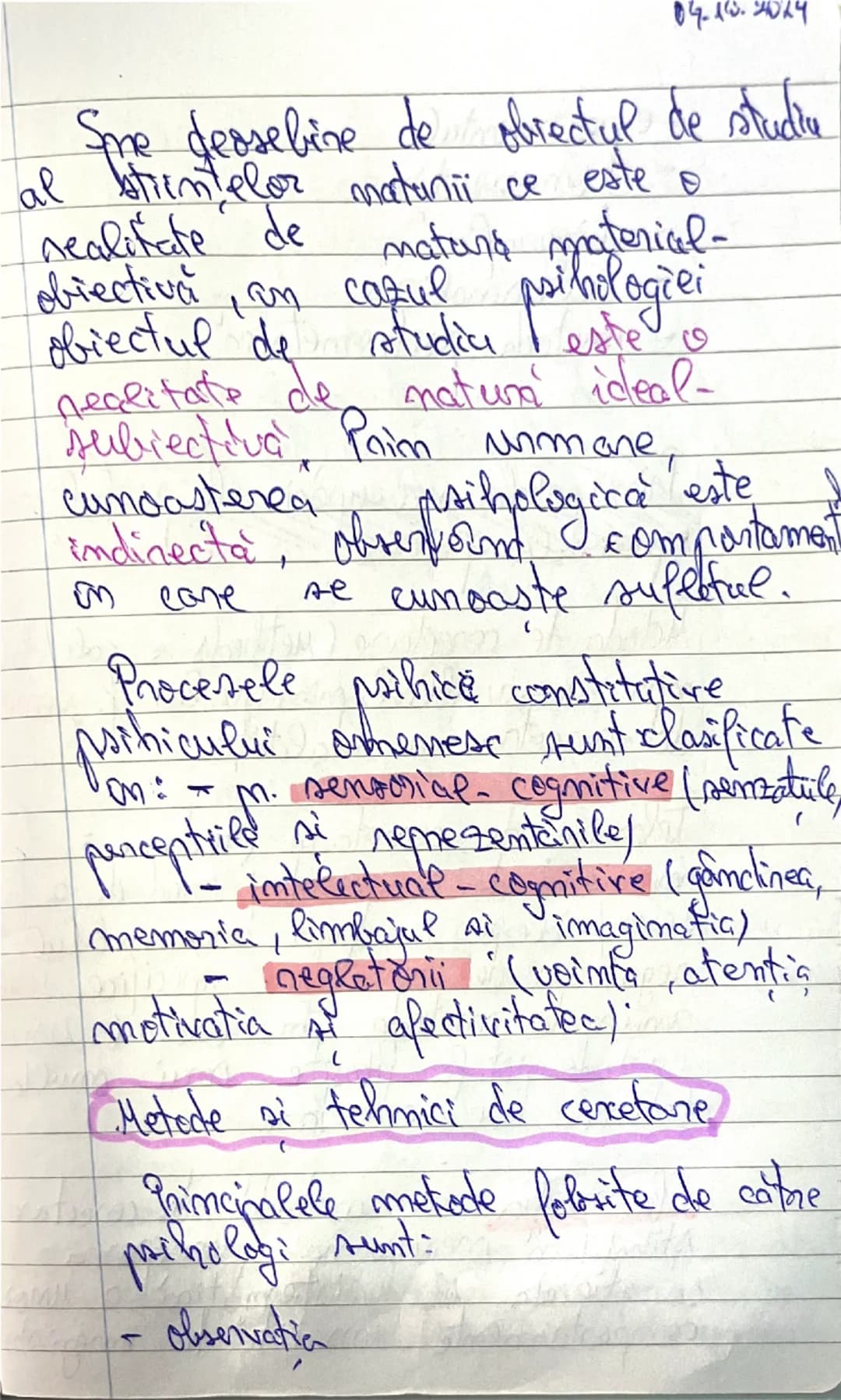 10.09.2024

# Notiumi introductive

## Def. ss istoricul:

etimologia termenului psihologie":
-ar are sursa on 2 dim
ll. greacă: psyche= suf