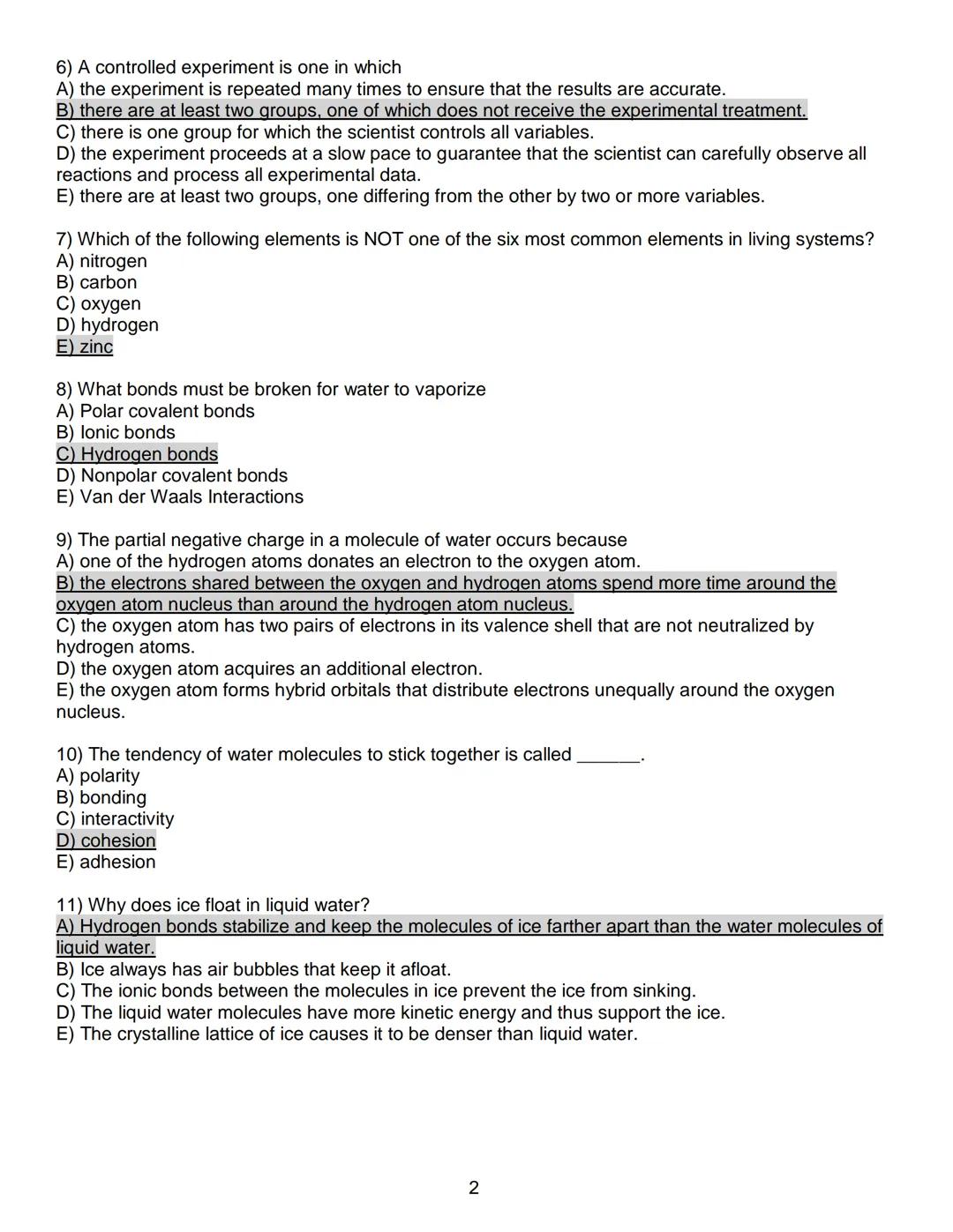 # Exam 1-Summer 2018
Biology 150 - General Biology I
150 Points Total

Use your scantron sheet for questions #1-50.

Multiple Choice - 2 poi