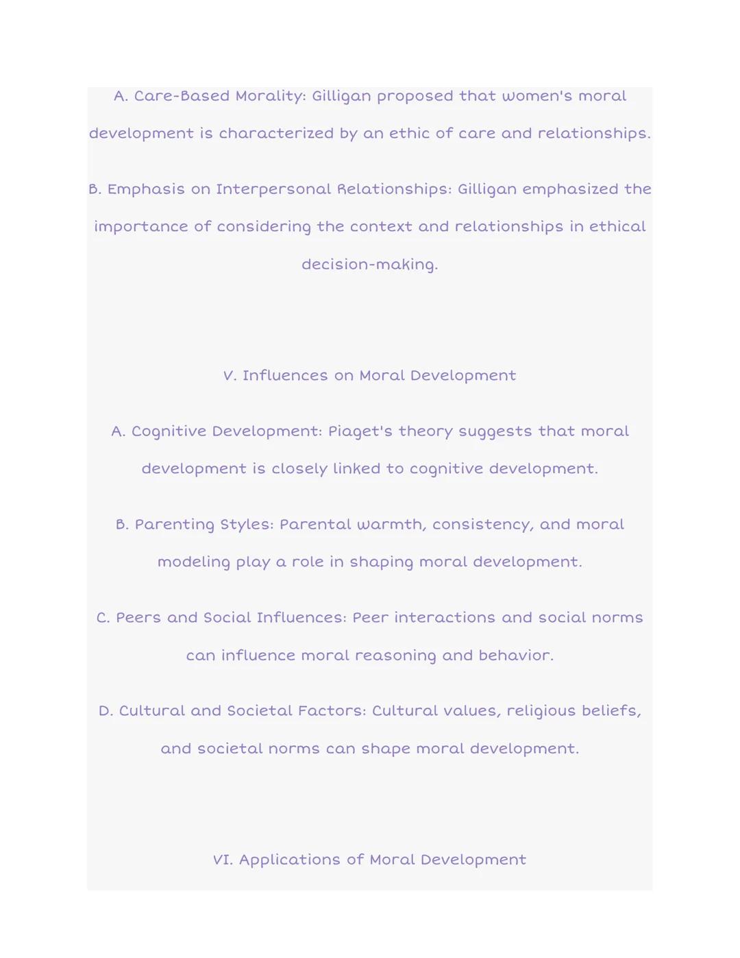 6.6 Moral Development

STAGES OF
MORAL DEVELOPMENT

PRINCIPLE

SOCIAL
CONTRACT

LAW AND ORDER
MORALITY

POST-CONVENTIONAL
(Adulthood)
Moral 