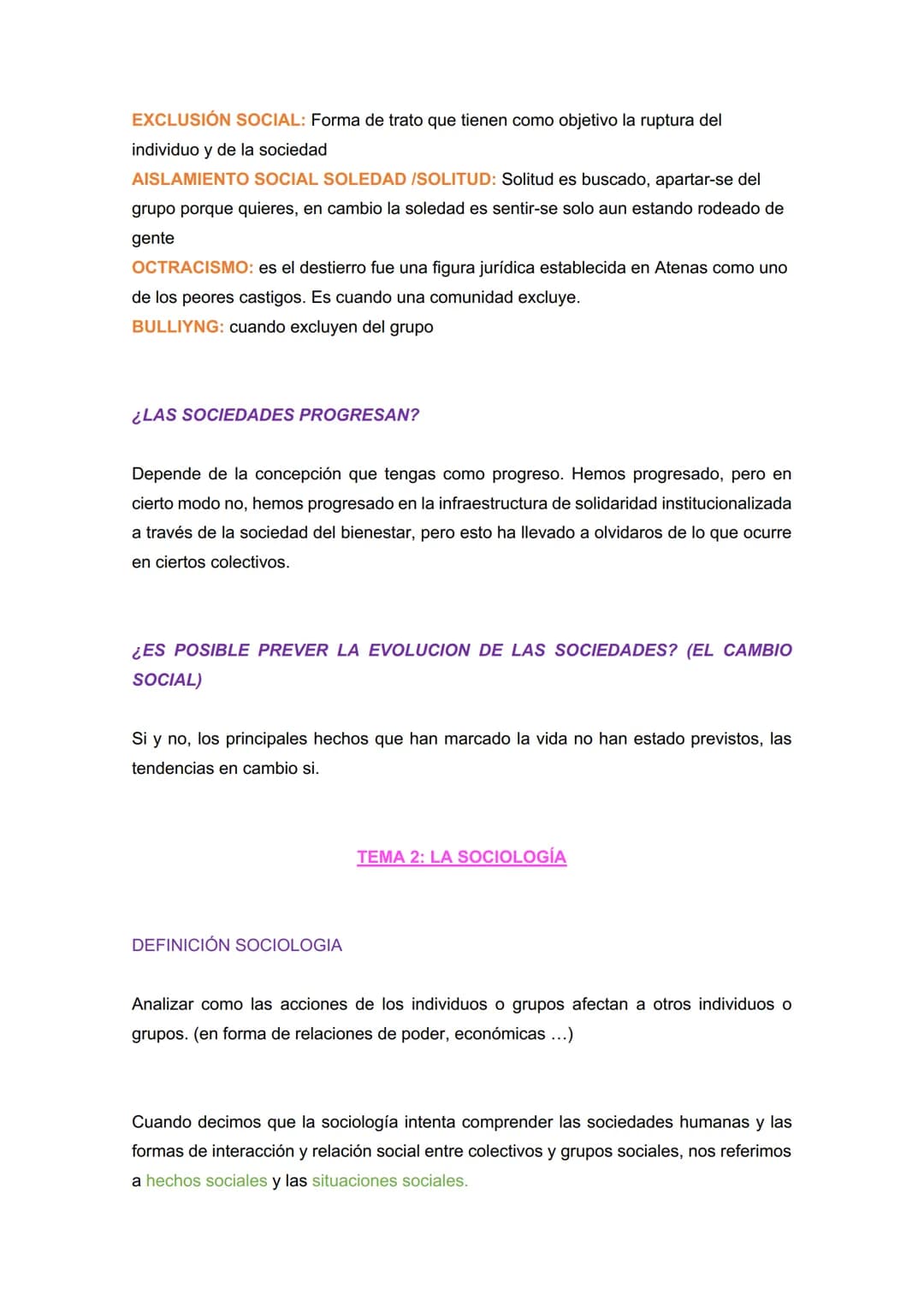 # BLOQUE 1:

## TEMA 1: QUE ES LA SOCIEDAD

Partimos de la premisa de que la sociedad (la gregariedad) es un hecho universal (se
da siempre 