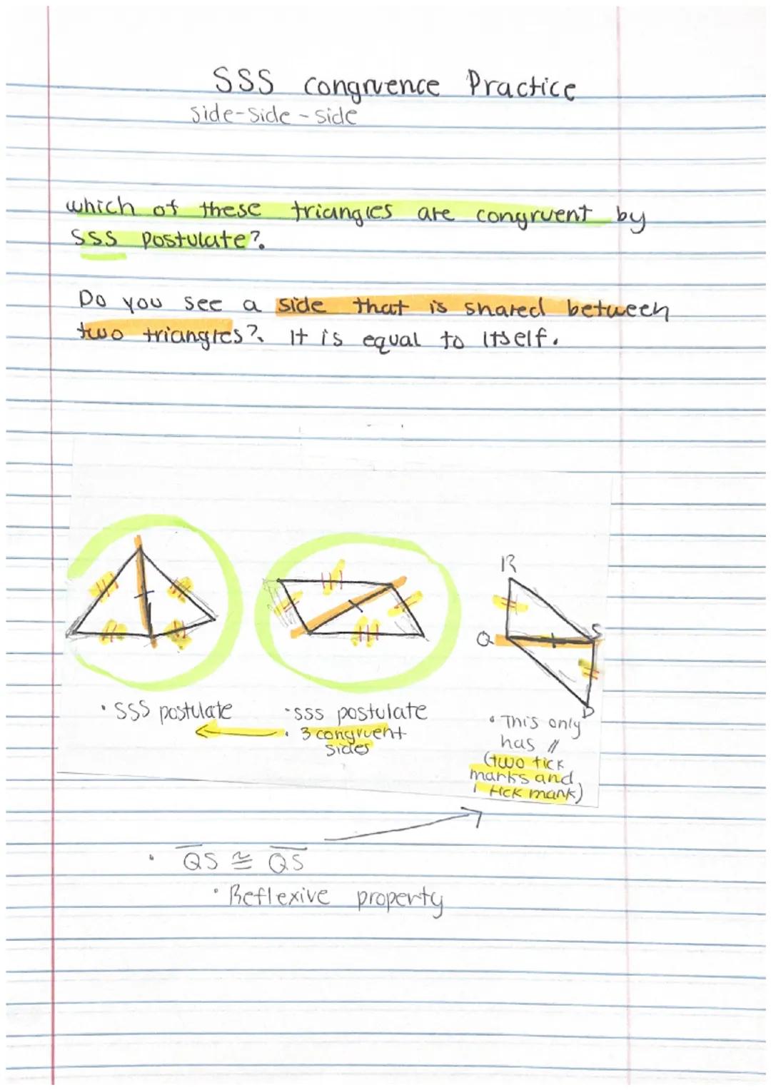 # 3.08 Triangle Congruence Included angle

• The angle formed by two sides.

ex) which angle is the included angle for
sides AB and BC

A. A