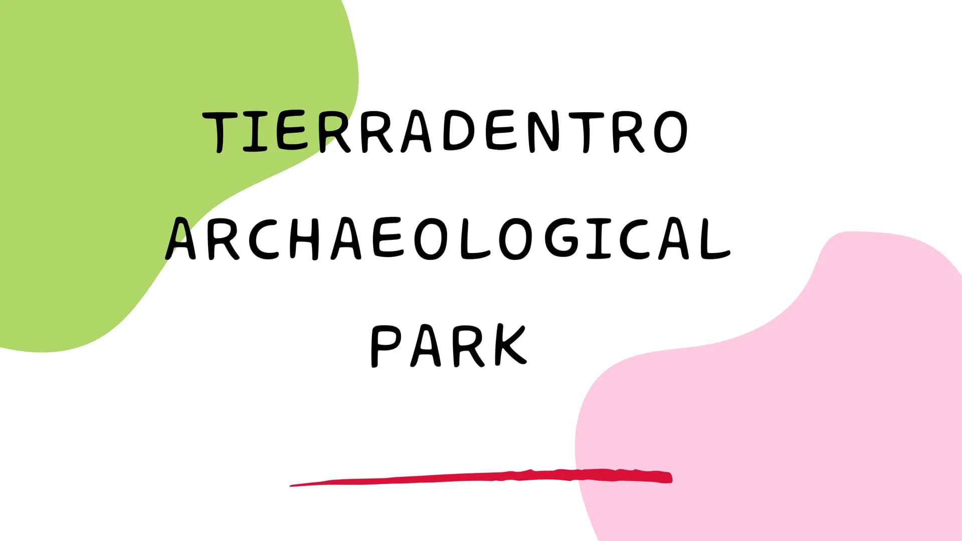 # TIERRADENTRO

ARCHAEOLOGICAL

PARK THE TIERRADENTRO REGION, WHICH INCLUDES
THE MUNICIPALITIES OF BELALCÁZAR AND
INZÁ IN THE DEPARTMENT OF 
