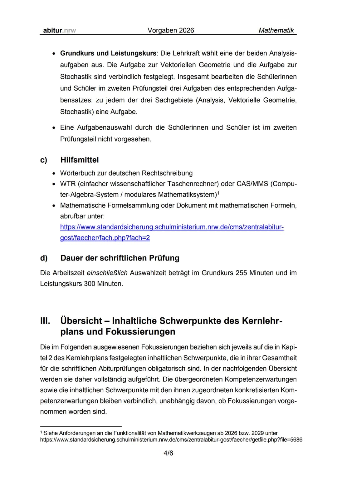 # MATHE

# ABITUR

## 2026

Mathe Grundkurs

vergalgen + Lernzettel /Zsmfassung # abitur.nrw

Ministerium für
Schule und Bildung
des Landes 