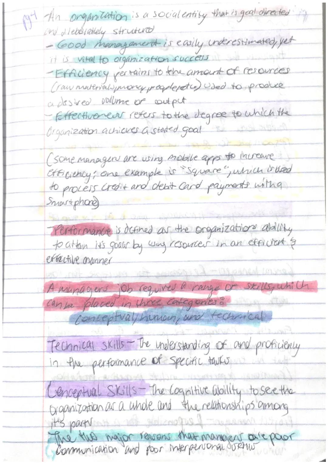 pg 1

Principles
OF
Management
Notes pg2 The four key management activities Or Four
Step process in management is:
Planning, organizing, lea