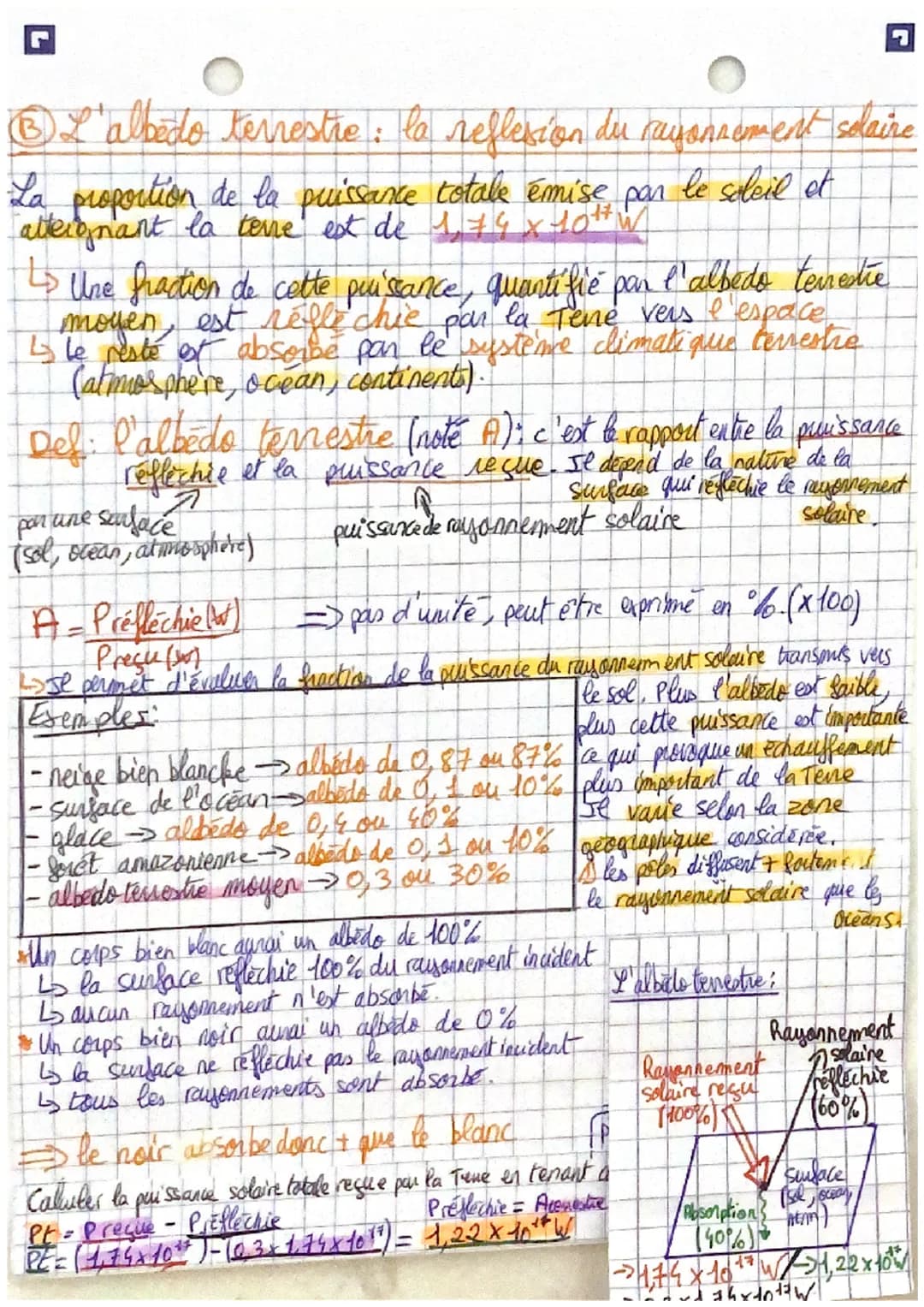 E.S Le soleil, notre source d'énergie

Chap 2: Le bilan radiatif terrestre

Le bilan radiatif de la Terre quantifie l'énergie reque et perdu