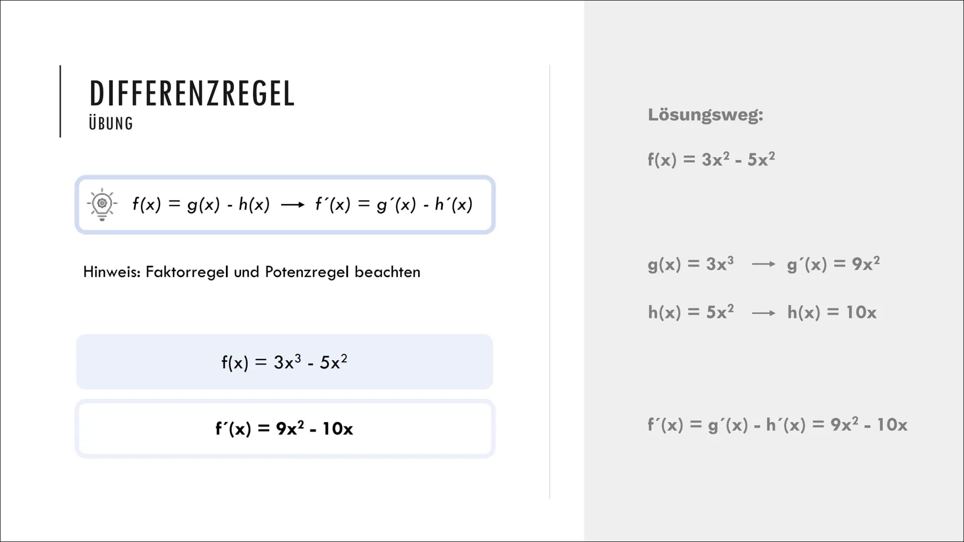 | 
+
×÷

+-
×÷

REGELN ZUR ABLEITUNG

Mathematik

0-00-
-000-
00-0
0-00- 5.
QUOTIENTEN-
REGEL

1.
SUMMEN-
/DIFFERENZ-
REGEL

2.
PRODUKT-
REG