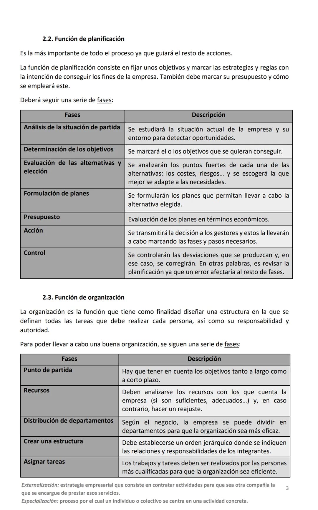 # Tema 3

# La organización de la empresa

1. Las funciones internas de la empresa

La empresa se divide en una serie de áreas funcionales o
