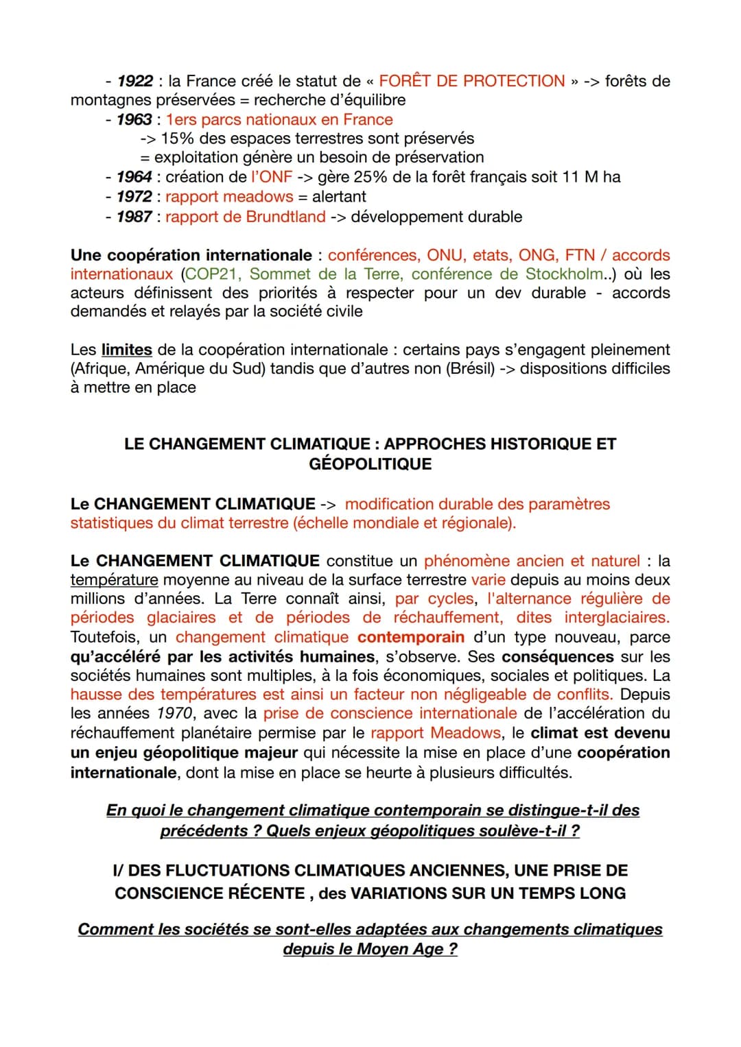 Environnement: Ensemble des conditions naturelles dans un écosystème donné,
impactées par les actions des sociétés humaines

**EXPLOITER, PR