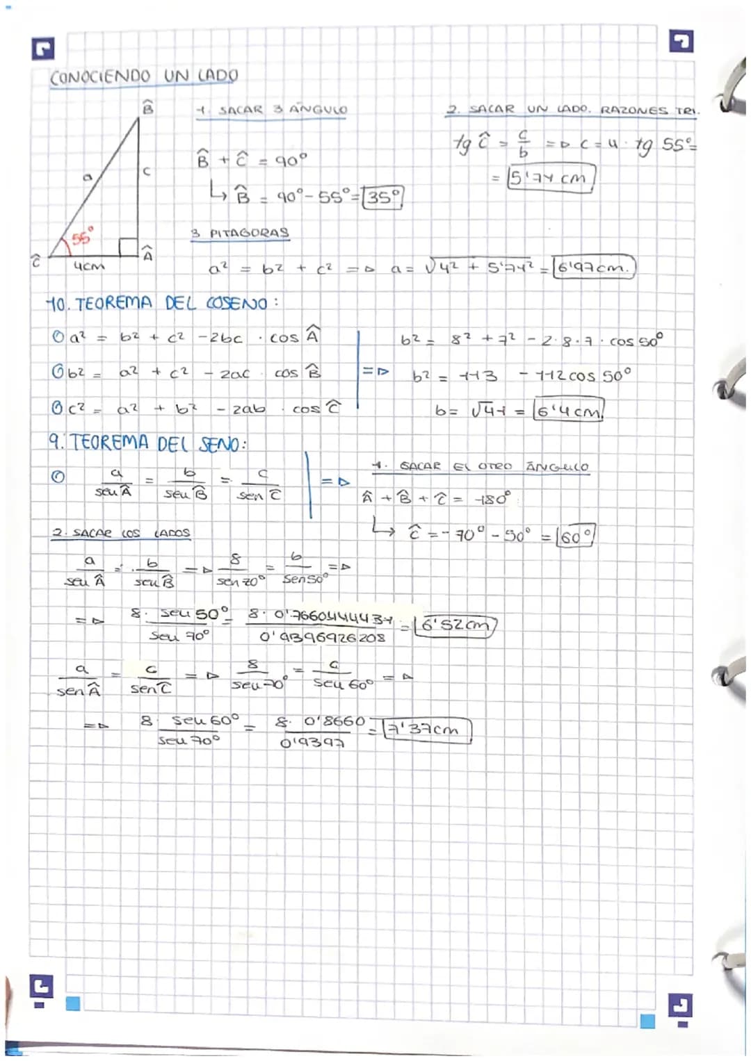 # TEMAU. TRIGONOMETRIA

1. MEDIDAS DE UN ÁNGULO:

180° Krad

90°rad.

360°= 2trad.

180°rad.

go° = rad.

oorad

270° 3 rad.
2

trad=

360° 