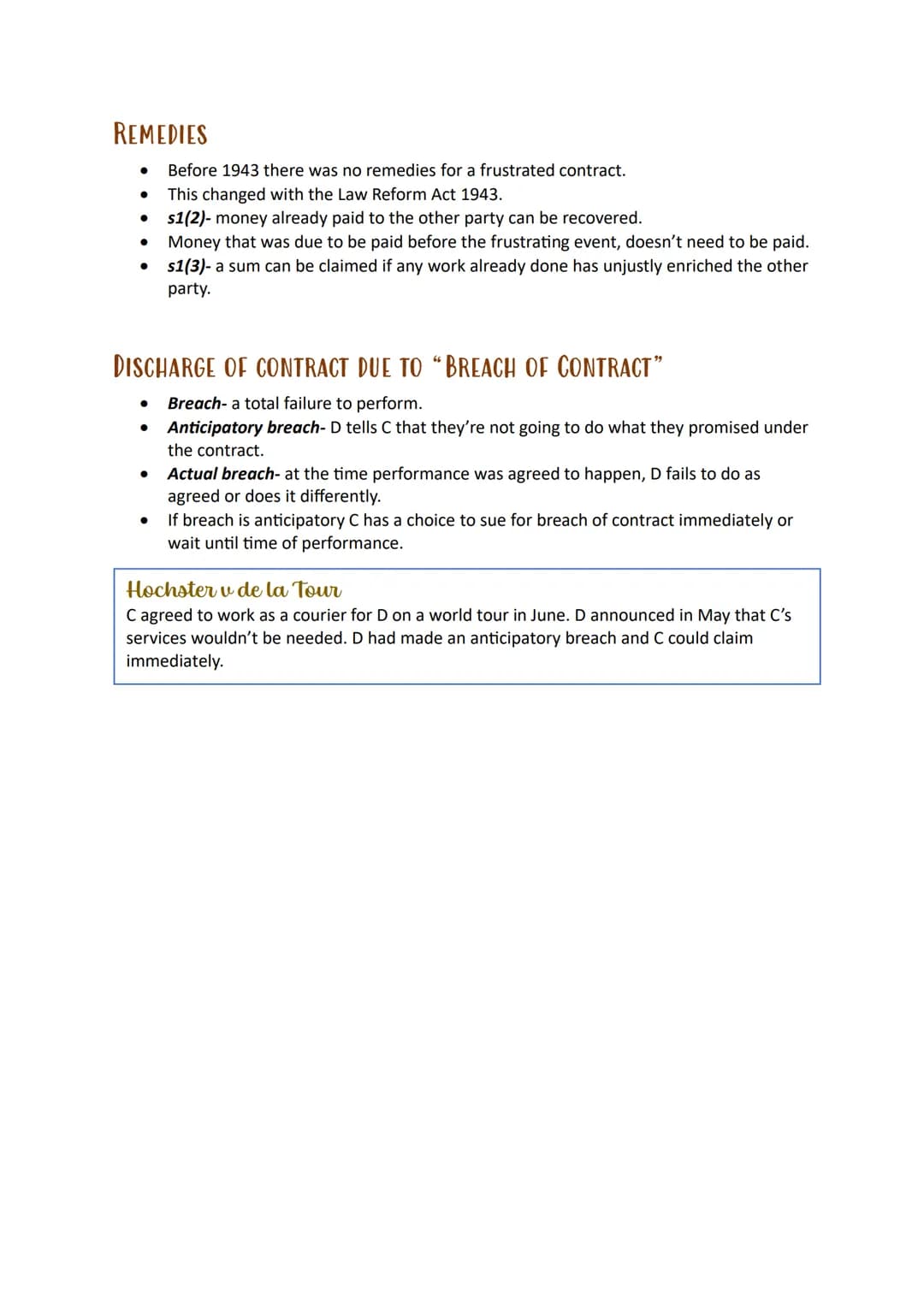 # Discharge
## of
### Contracts # Introduction
- Discharge of a contract means that the contract has been completed/come to an
end.

# DISCH