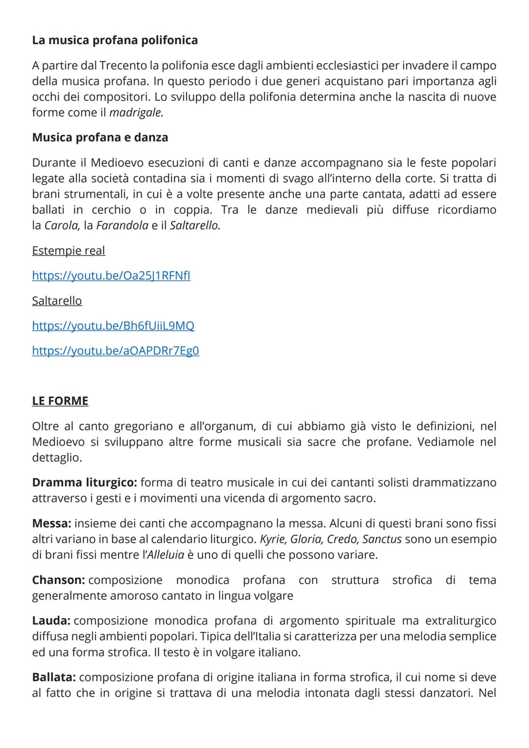 # La musica nel Medioevo

II Medioevo è quel periodo storico che va dalla caduta dell'Impero Romano
d'Occidente (476 d.C.) alla scoperta del