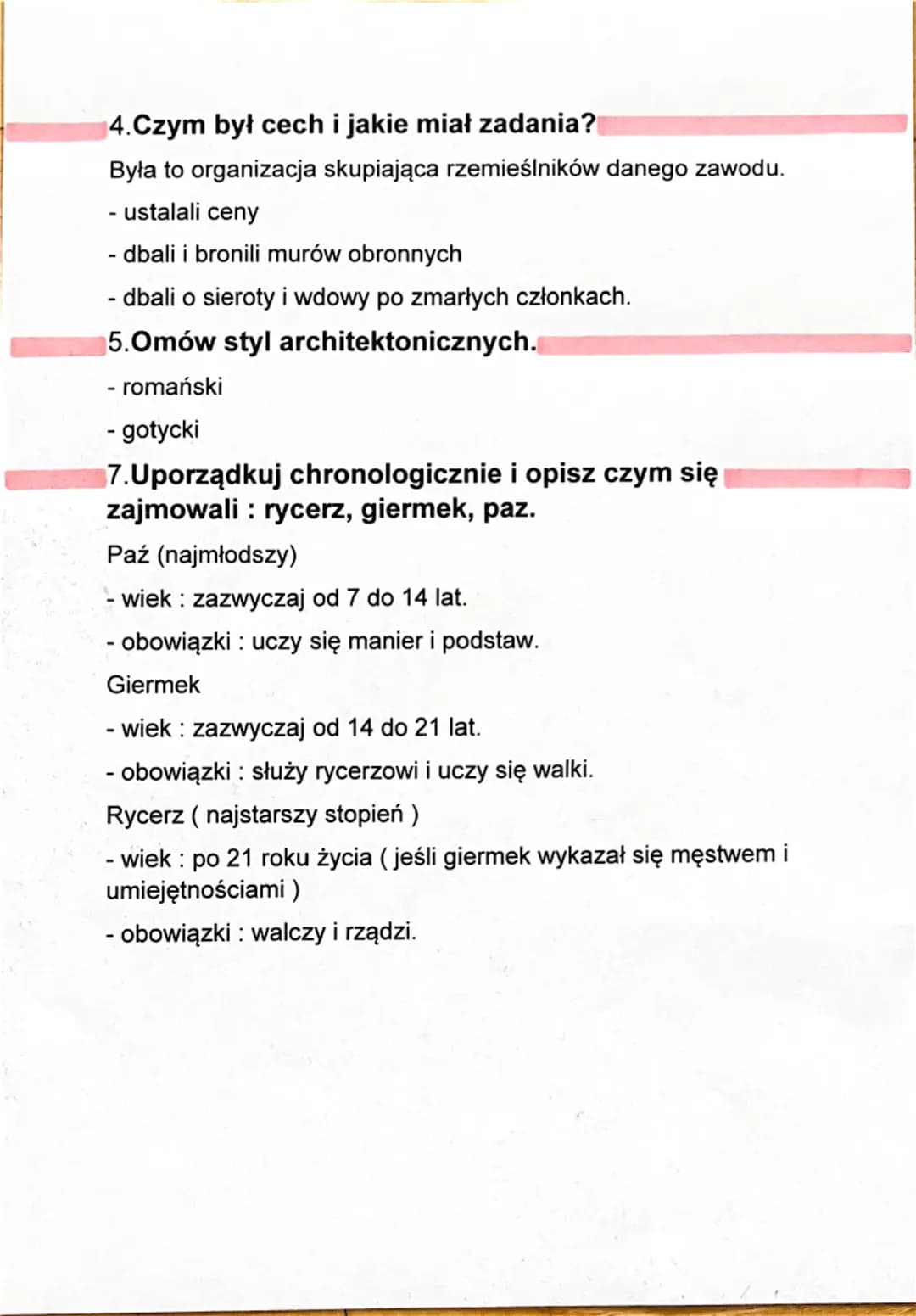 # Historia sprawdzian

1.Stany w średniowiecznym społeczeństwie.

Od najbogatszych do najbiedniejszych.

Duchowni - oprócz funkcji religijny