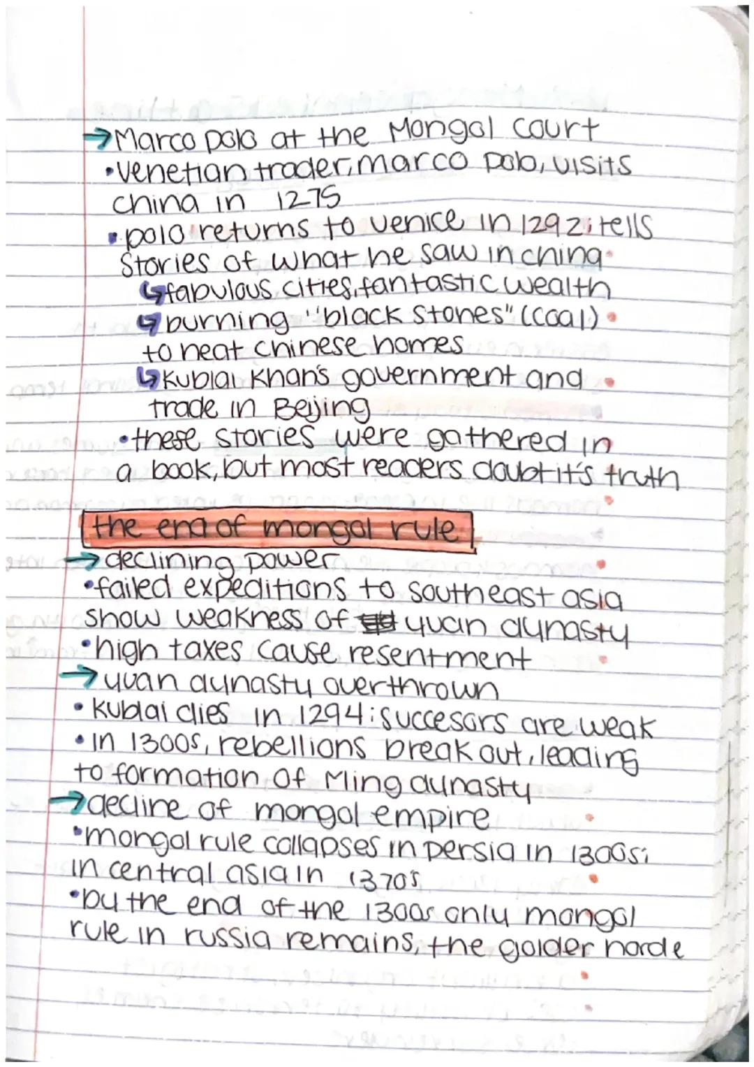12.3 the mongol empire,

(Kublai Khan becomes emperor
a new emperor
•Kublai khan, grandson of ghengis,
becomes great khan in 1260.
•Kublai c