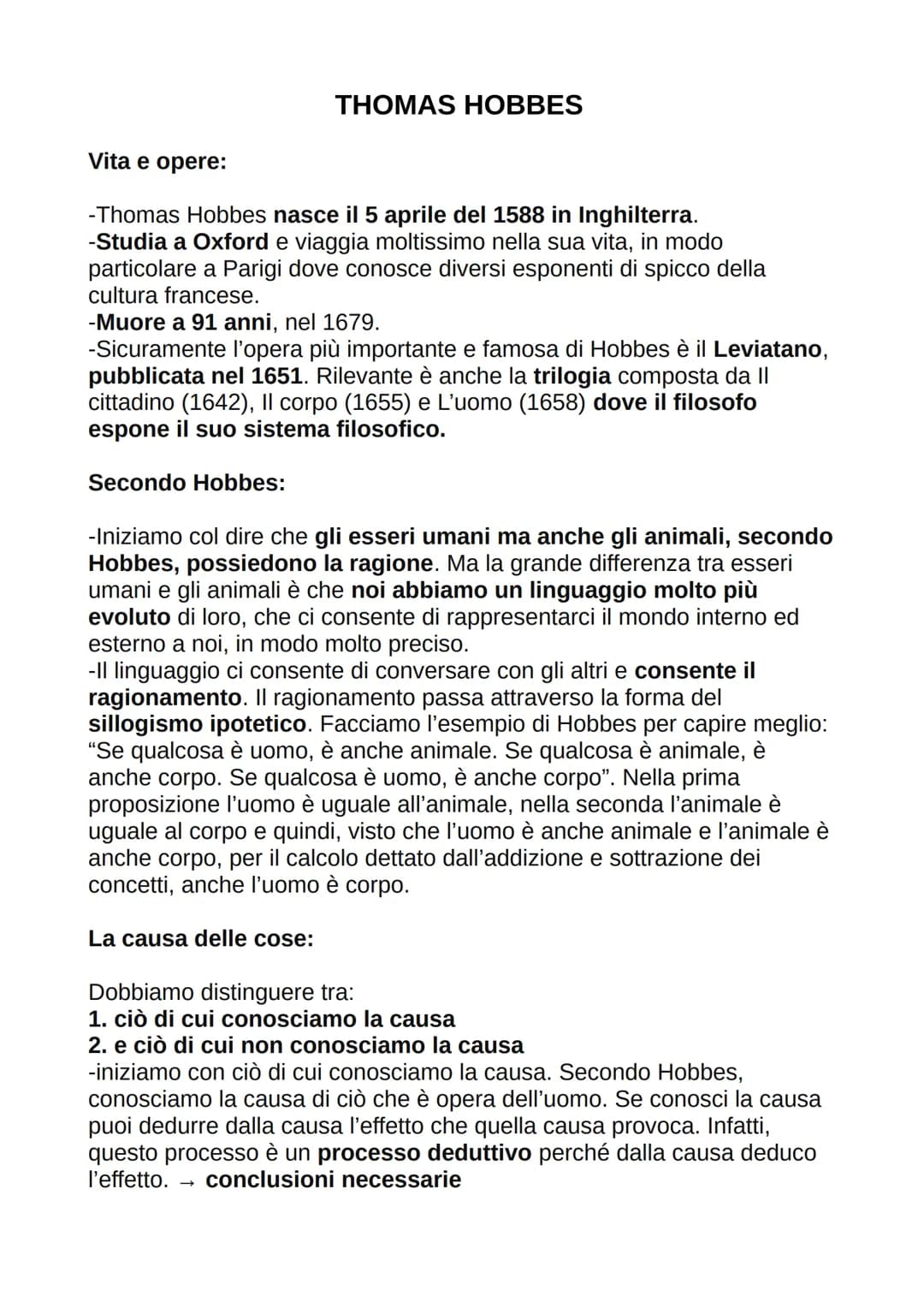 THOMAS HOBBES

Vita e opere:

-Thomas Hobbes nasce il 5 aprile del 1588 in Inghilterra.

-Studia a Oxford e viaggia moltissimo nella sua vit