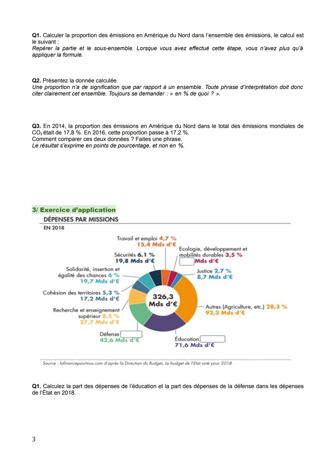 # FICHE MÉTHODE N°

CALCULER, LIRE ET INTERPRÉTER DES PROPORTIONS ET DES

POURCENTAGES DE RÉPARTITION

x Comprendre

Pour mesurer l'importan