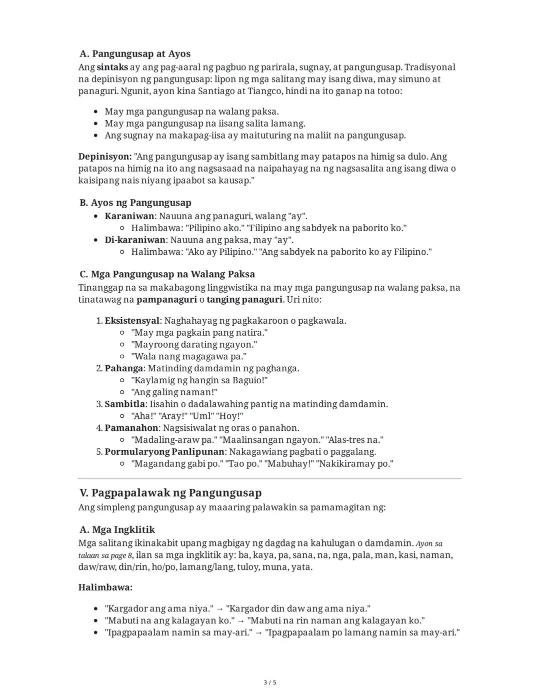 GRAMAR at LINGGWISTIKS: Isang Malalimang Pagsusuri sa
Kalikasan at Anyo ng Wikang Filipino
I. Panimula: Kakayahang Komunikatibo at Linggwist
