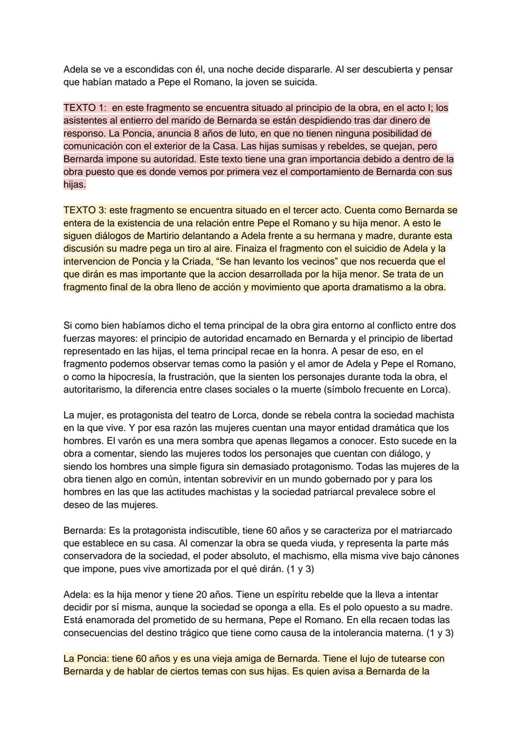 # CASA DE BERNARDA ALBA

El texto objeto de nuestro comentario, es un fragmento de La Casa Bernarda Alba, última
obra de Federico García Lor