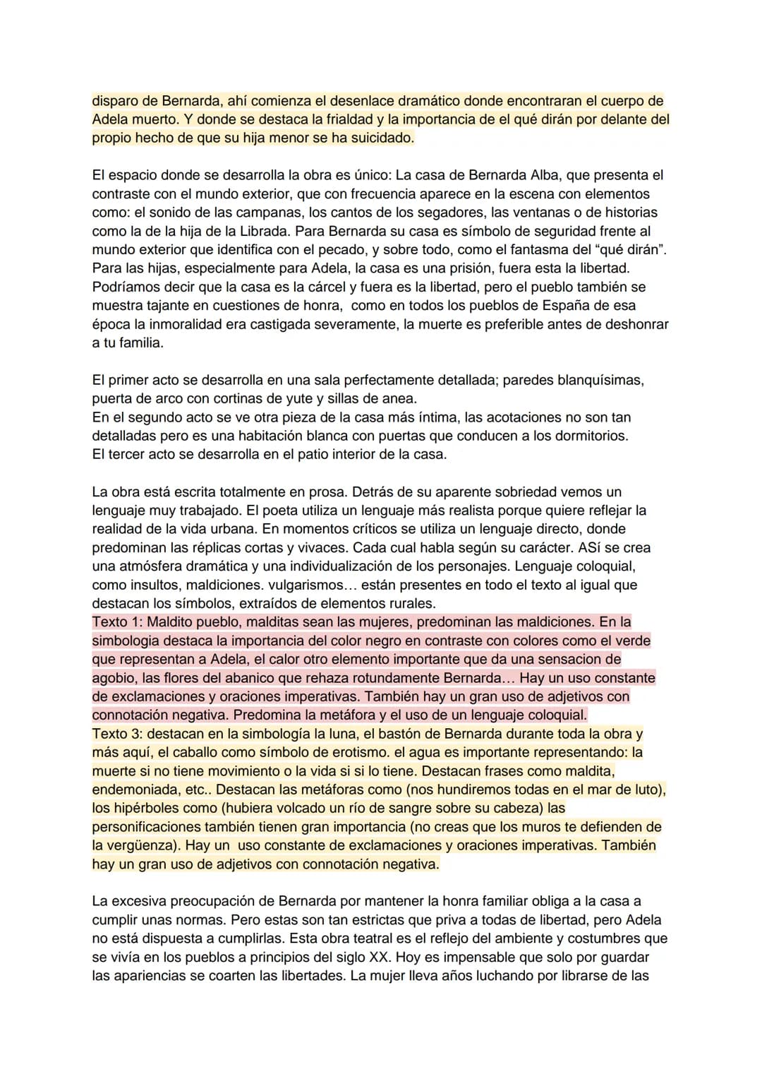 # CASA DE BERNARDA ALBA

El texto objeto de nuestro comentario, es un fragmento de La Casa Bernarda Alba, última
obra de Federico García Lor