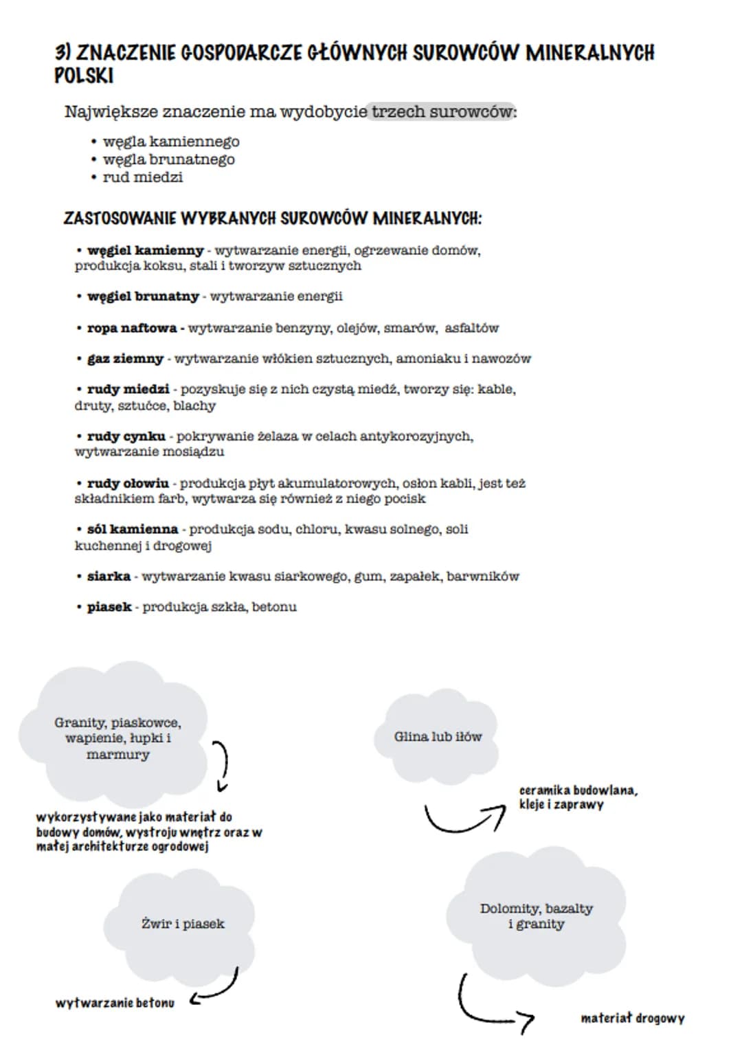 # sunance mineralne

# 1) SUROWCE MINERALNE W POLSCE

Surowce mineralne ze względu na ich zastosowanie,
dzieli się je na cztery grupy:

- su