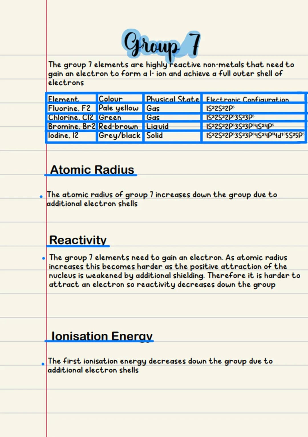 # Periodicity

*   The periodic table arranges the known elements according to
    proton number
*   All the elements along a period have th