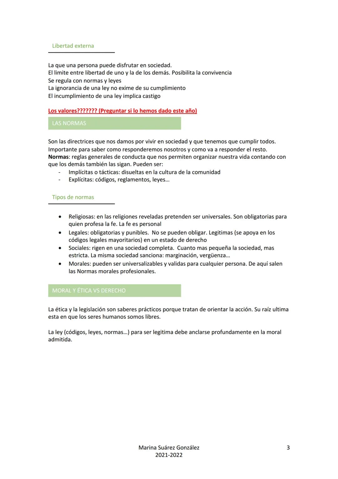 Insatisfactorio
Insuficiente

# ÉTICA Y LEGISLACIÓN

## INTRODUCCIÓN

### ¿QUÉ ES LA ÉTICA?

"Ética es el arte de elegir la mejor conducta" 
