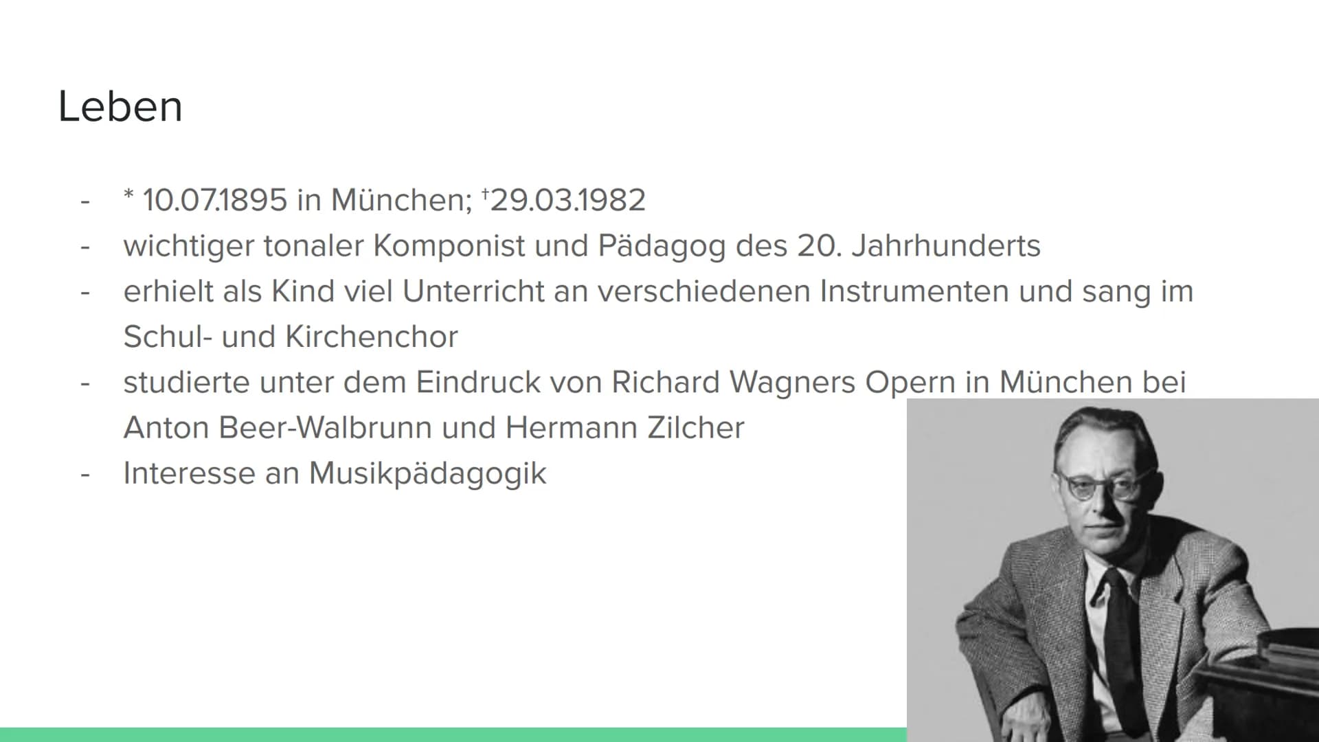 # Die besondere Stellung von
Carmina Burana im Leben und
Werk Carl Orff's

Von # Gliederung

1. Carl Orff
   - Leben
   - Hörbeispiel: cour 