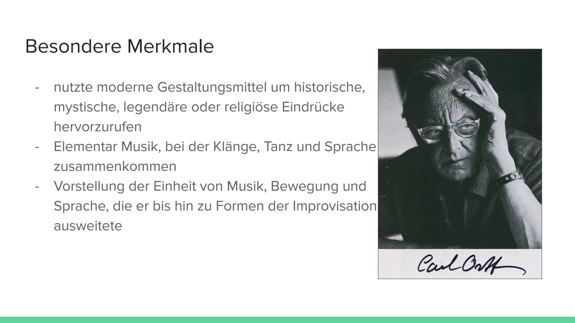 # Die besondere Stellung von
Carmina Burana im Leben und
Werk Carl Orff's

Von # Gliederung

1. Carl Orff
   - Leben
   - Hörbeispiel: cour 
