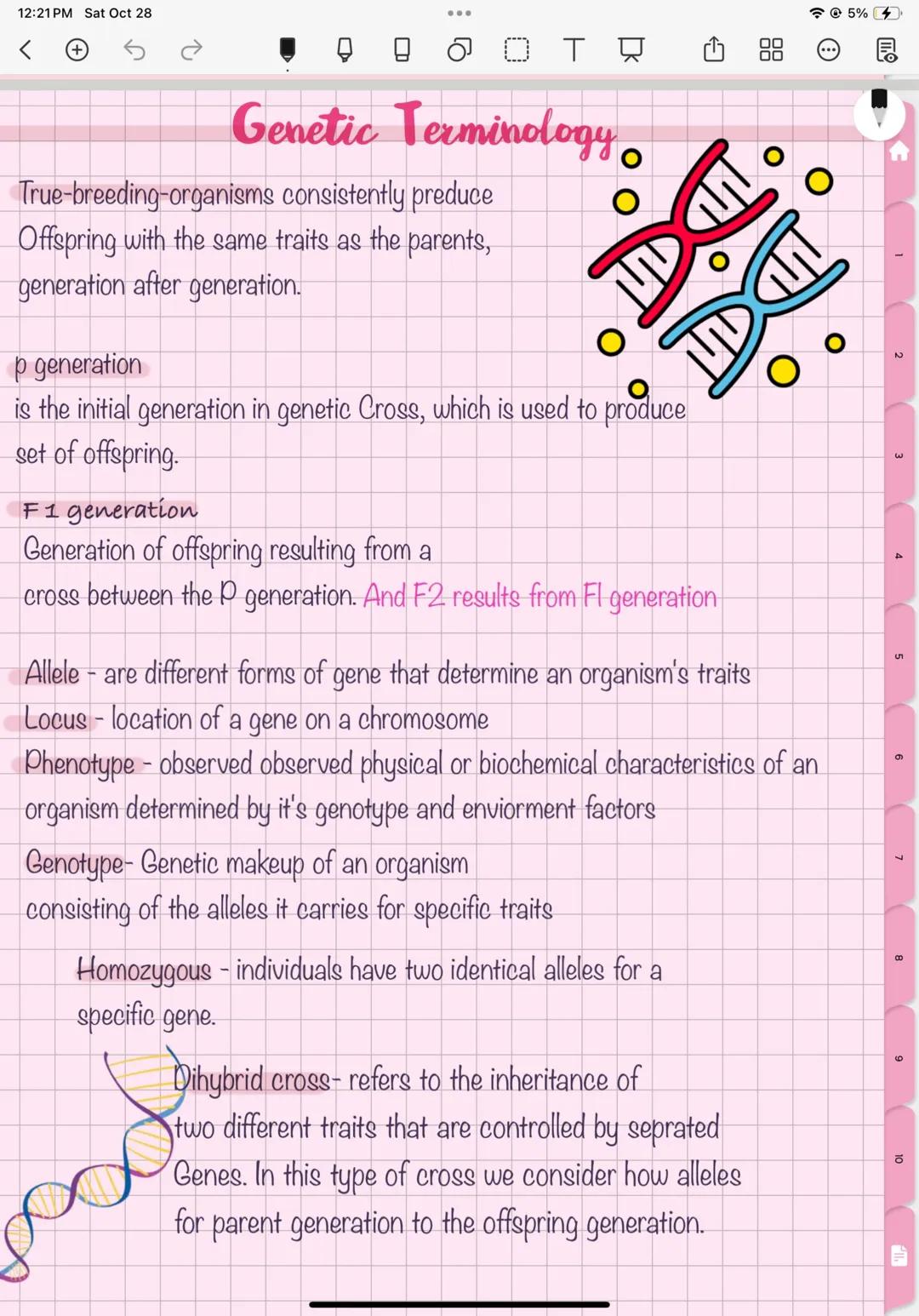 # Genetic Terminology
True-breeding-organisms consistently preduce
Offspring with the same traits as the parents,
generation after generatio