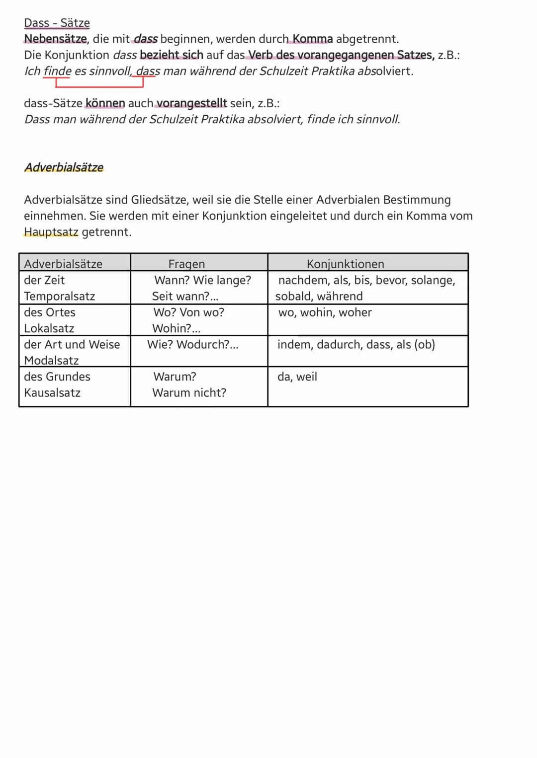 # Deutscharbeit Nr. 2 Lernzettel

Wortarten:

Nomen (Namen, Gegenstände,...)

Adjektive (wie jemand oder etwas ist: groß, klein, schwach,..)