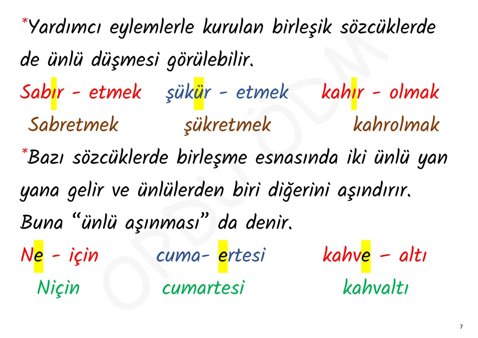 - YKS-TÜRKÇE

# SES BİLGİSİ

ORDU ÖDM # 1. Ünsüz Yumuşaması (Değişmesi)

p, ç, t, k ünsüzlerinden
biriyle biten sözcük ünlüyle
başlayan bir 