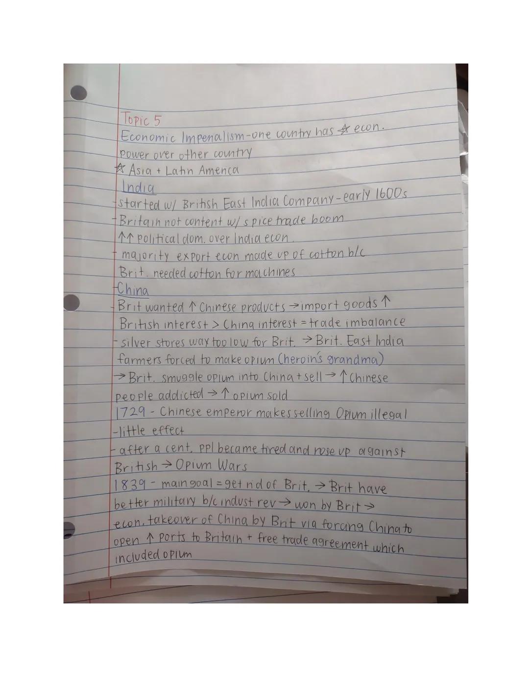 Unit 6 Topic 1
- 1750-1900
- ↑ wave of imperialism/empire building
- 3 main reasons wellture, nationalism, economics
- beliet of mainly Euro