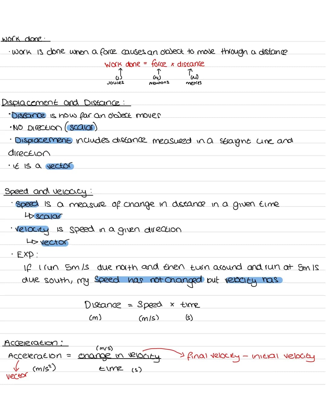 physics paper 2 Unit 5 - Forces

Scalar and vector quantities:
*   Scalar quantities donie nave a direction, only a magnitude
    E.g. tempe