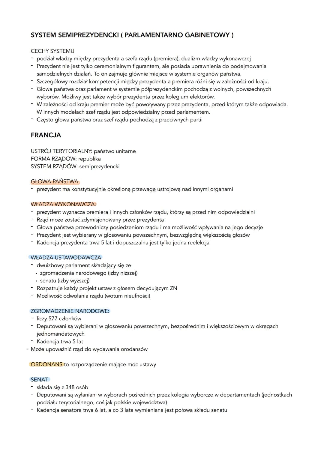 
<h2>System prezydencki a parlamentarno-gabinetowy</h2>
<h3>System prezydencki</h3>
<p>Wady i zalety systemu prezydenckiego:</p>
<p>System p