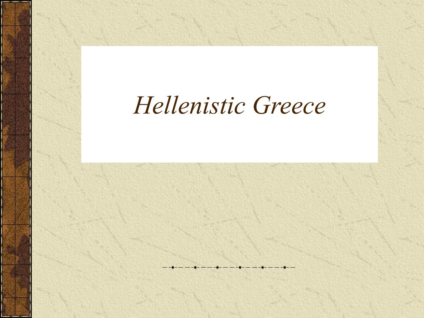 # Hellenistic Greece # Alexander's Empire on the year of his death

Alexandria

Major battle site
Route of Alexander
and his armies

City fo