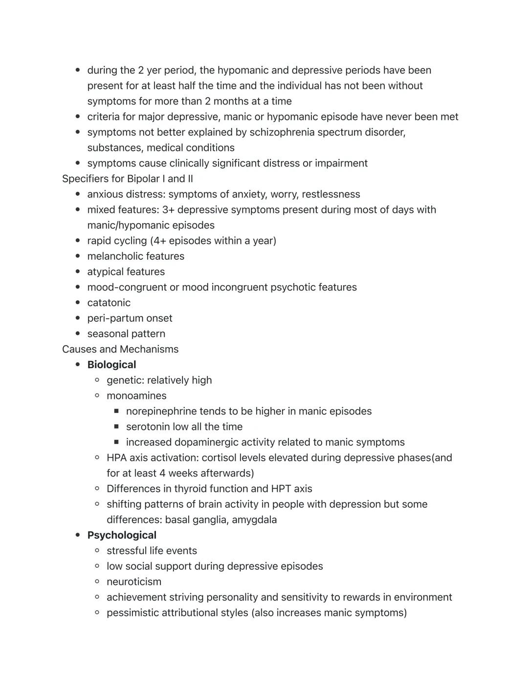 # Mood Disorders: Bipolar

Prevalence of Bipolar Disorder and Overview

• Lifetime prevalence of approx. 1% for bipolar I and approx. 1% for