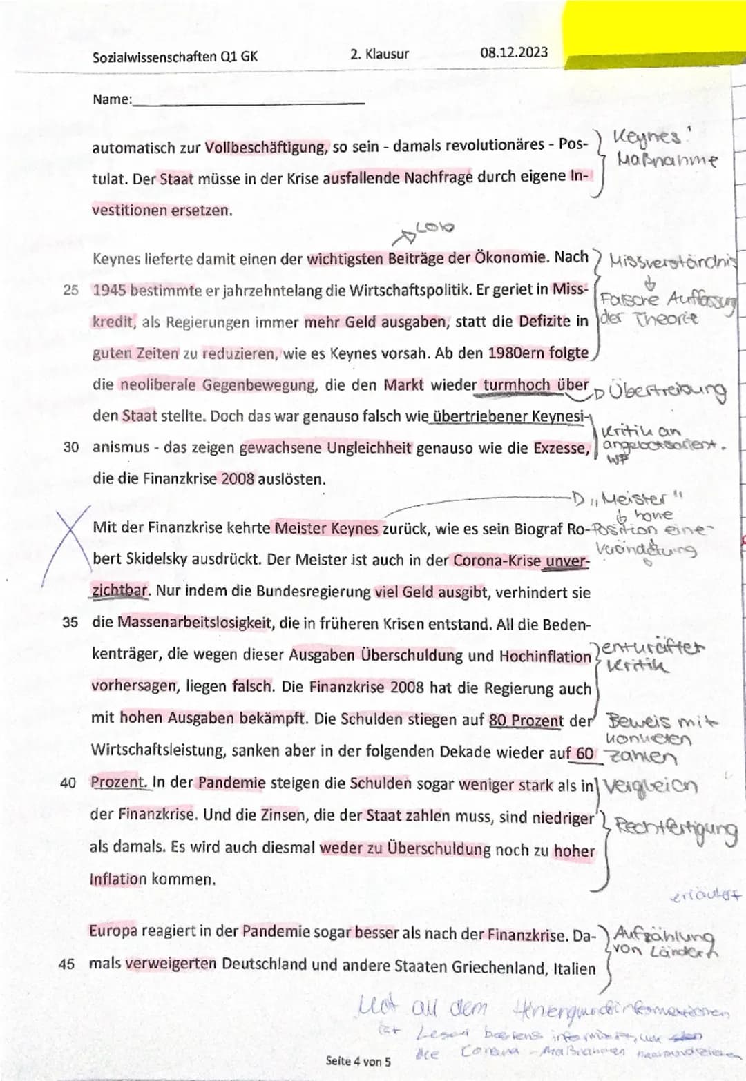 FABER-CASTELI
Textliner 46
Superfluorescent

Klausurthema:
Inhaltsfeld:
Textgrundlage:
Wirtschaftspolitik
IV: Wirtschaftspolitik
Mit Meister