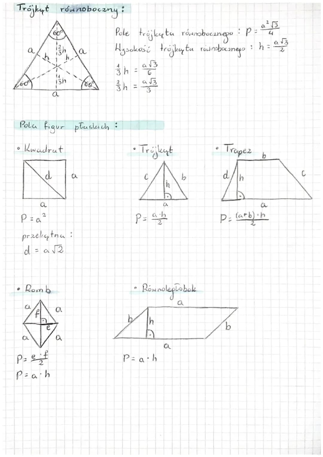 # WZORY egzamin

Twierdzenie Pitagorasu!

C
b

G
a² + b² = c²

8-klasisty

Trójkąty szczególne i

I trojkyt o kątuch 90°, 45°, 45°

G
C
a
a
