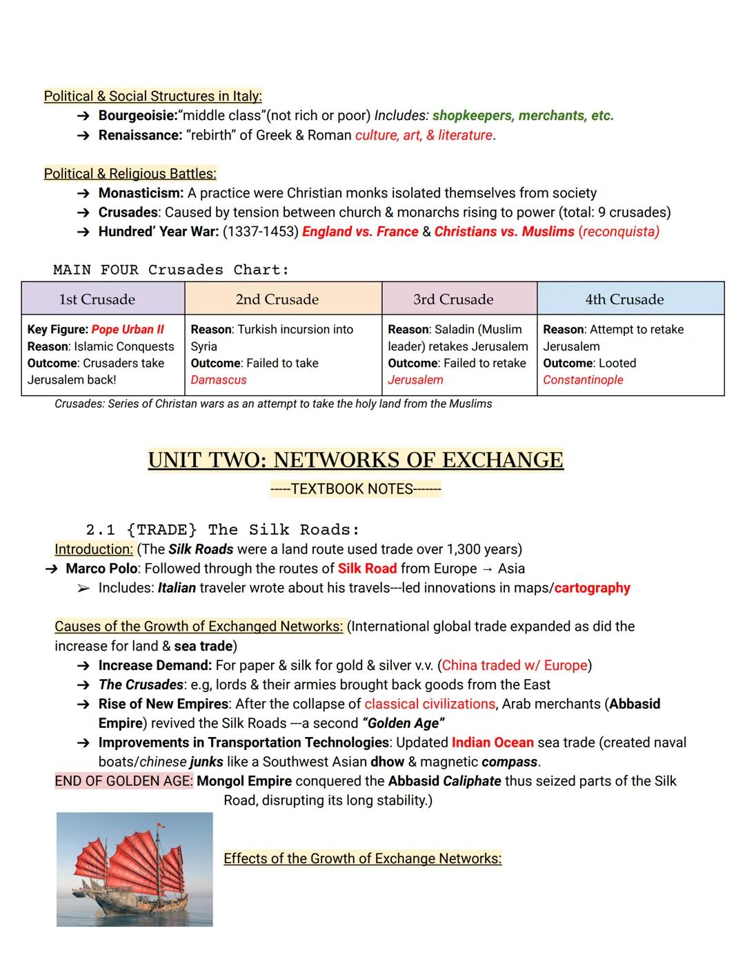# UNIT ONE: GLOBAL TAPESTRY
-----(Post-Classical Period: 1200-1450)-

1.  1 {CHINA} Developments in East Asia:
Society & Introduction: (Post