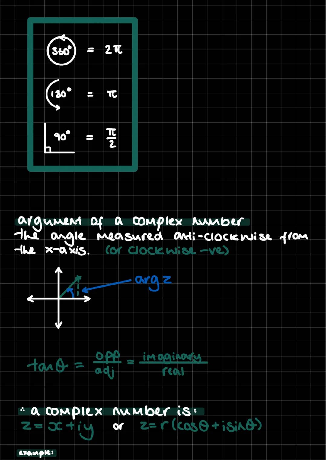 -1= i
where i is an imaginary number
real
imaginary
3+41
-i
odd indices
ior-i
even indices
1 or-1
solving quadratics
either factorise, compl