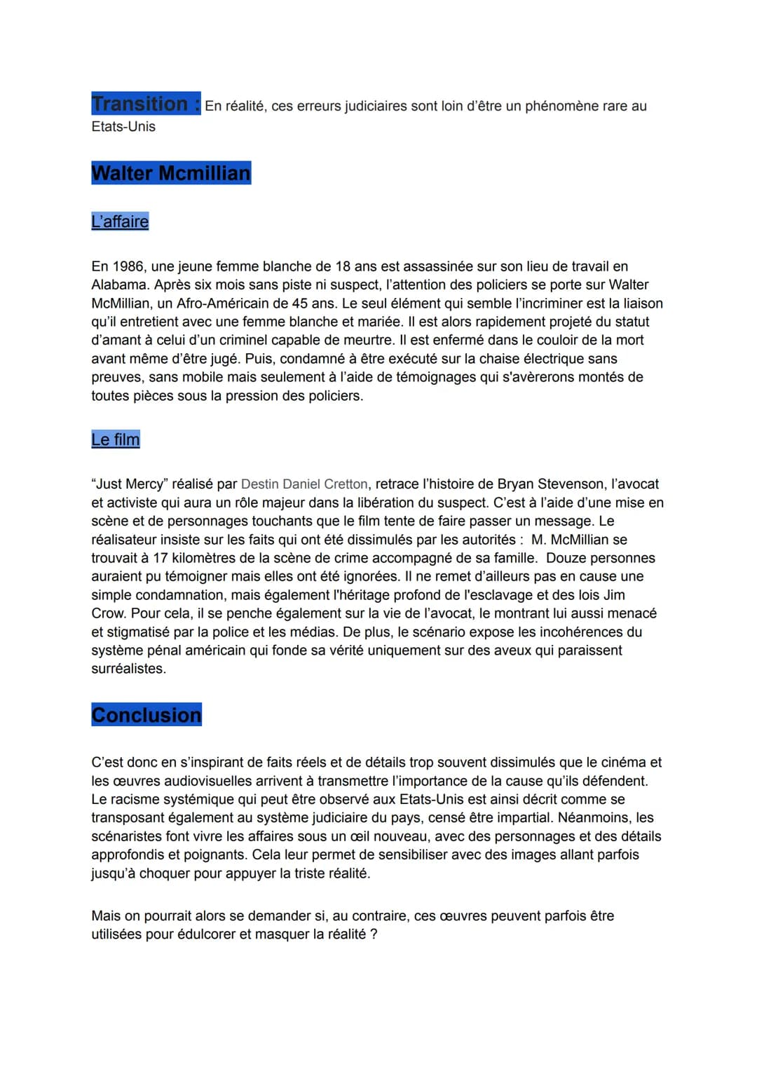 # Introduction

"Dans toutes les poursuites pénales, l'accusé a le droit à un procès rapide et public, devant
un jury impartial"

Voilà ce q