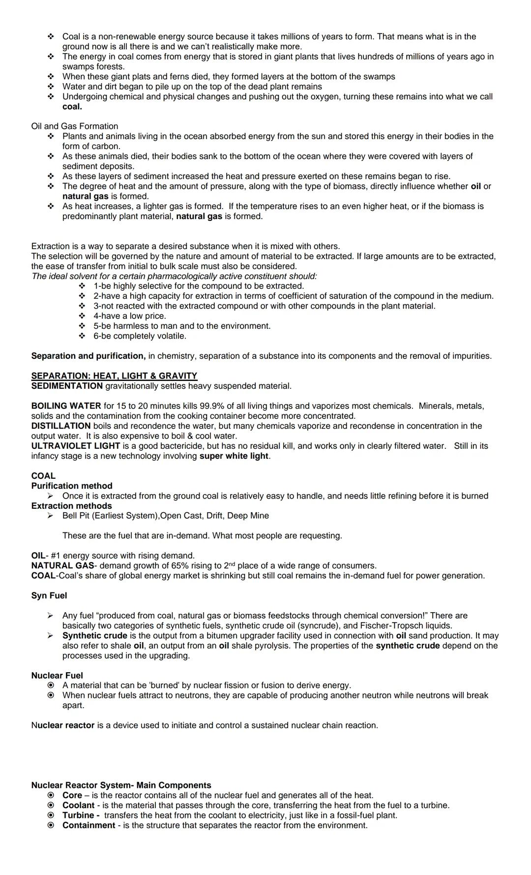 * Coal is a non-renewable energy source because it takes millions of years to form. That means what is in the
ground now is all there is and