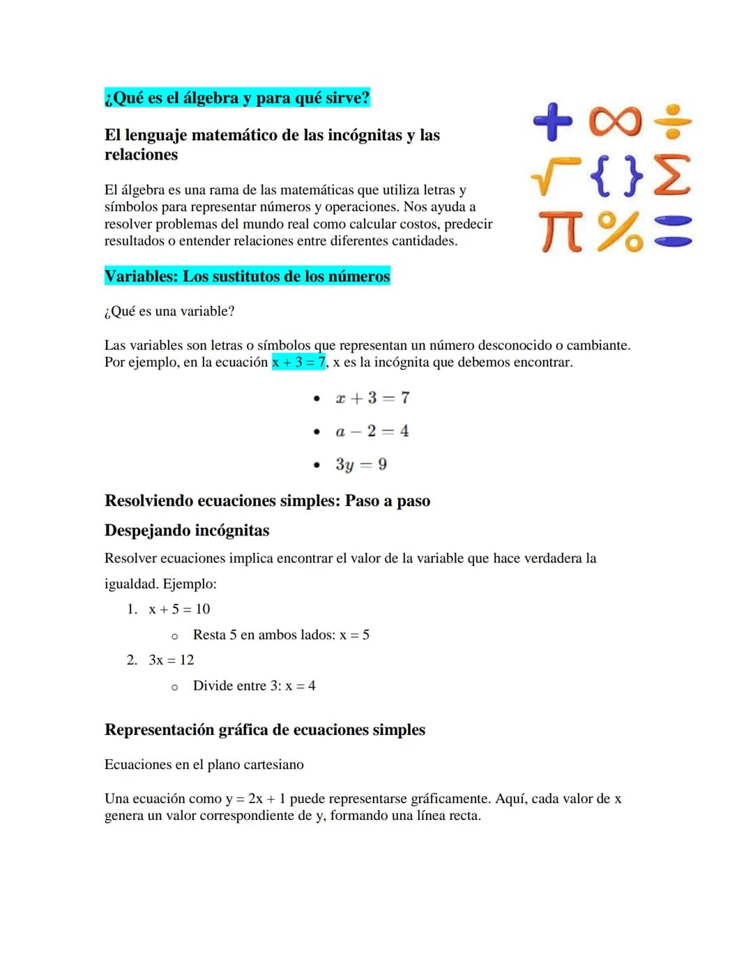# ¿Qué es el álgebra y para qué sirve?

El lenguaje matemático de las incógnitas y las
relaciones

El álgebra es una rama de las matemáticas