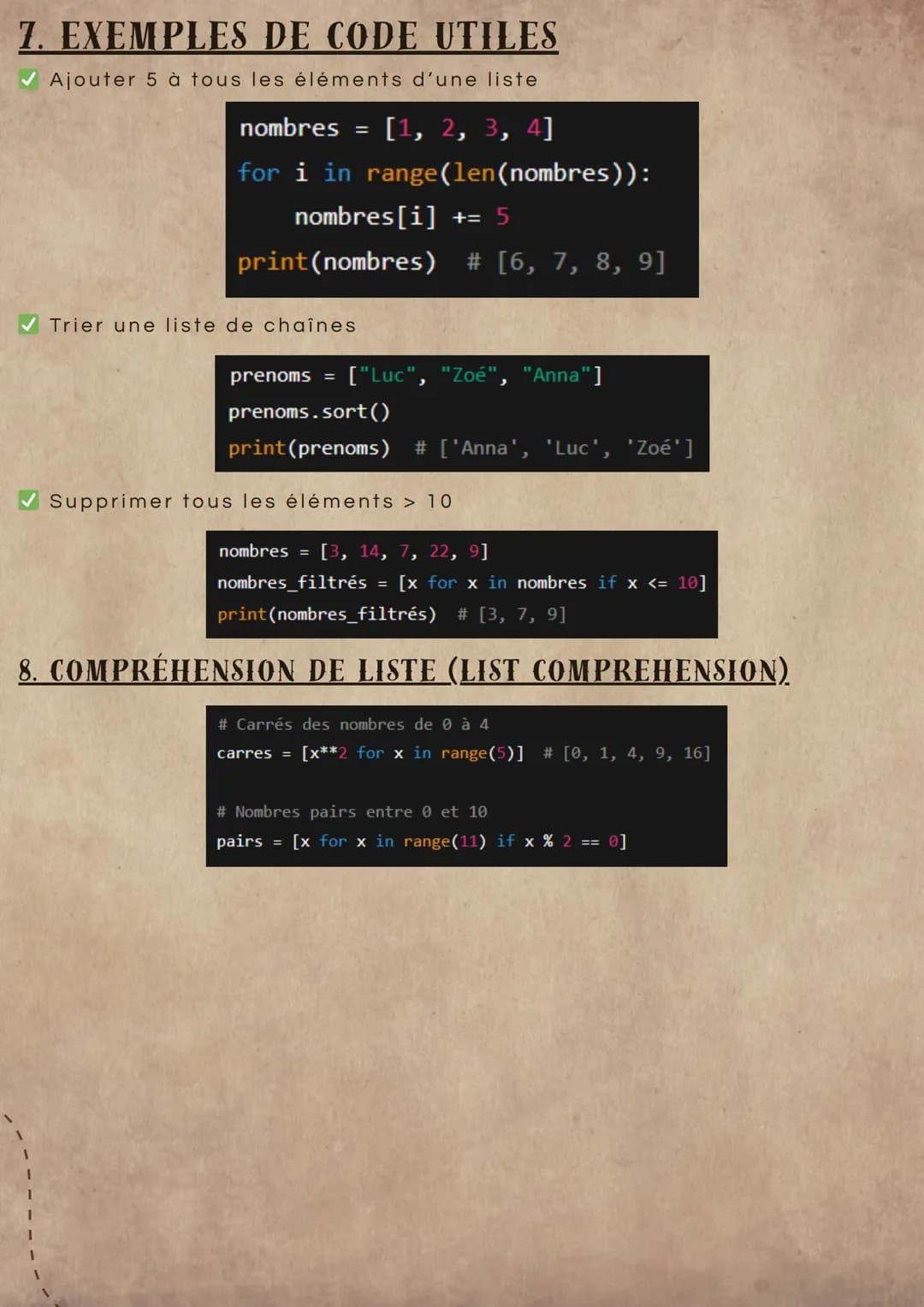 # LES LISTES EN PYTHON

1. DÉFINITION

Une liste est une structure de données qui permet de stocker plusieurs valeurs dans un même objet, mê